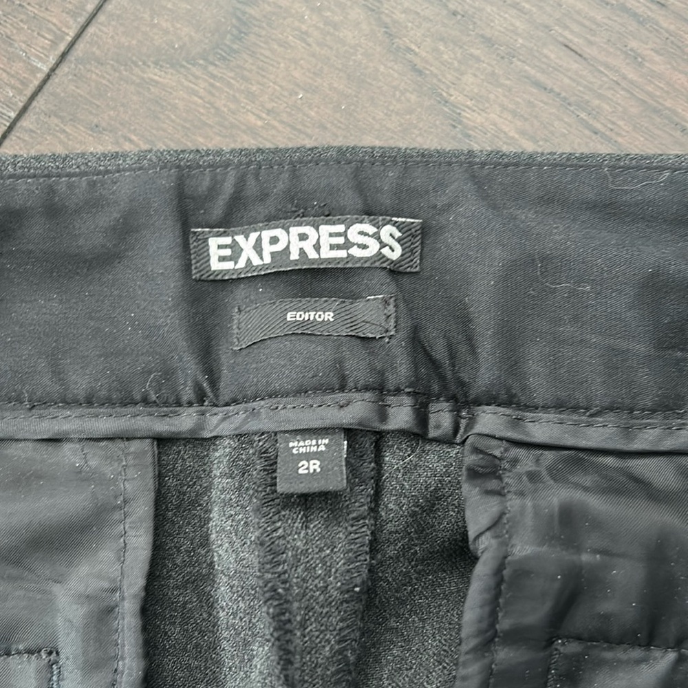 Express Editor grey pants size 2R
